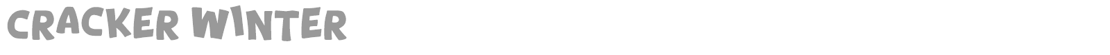 Cracker Winter font preview